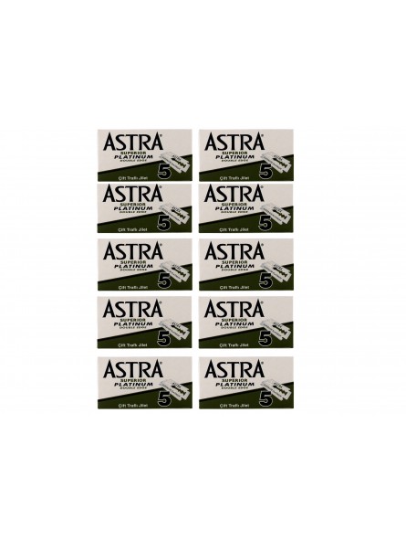 50 Double Edge Blades Astra Superior Platinum