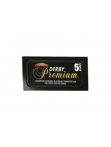 5 Cuchillas de Afeitar Doble Hoja Derby Black
