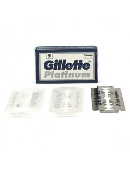 5 Gillette Platinum Double Edge Blades