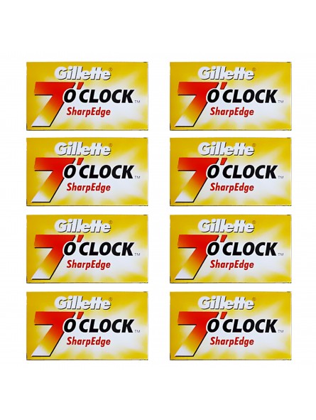 40 Double Edge Blades Gillette 7 o'clock SharpEdge