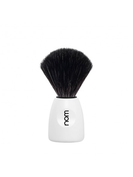 Brocha De Afeitar Nom Fibra "Tejón Negro" Blanca Serie Lasse