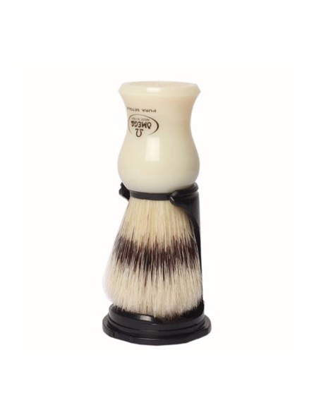 Brocha de Afeitar Cerda Omega con Soporte