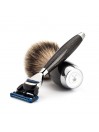 Mühle Limited Edition Mach3 Fusion Razor & Shaving Brush Carbon