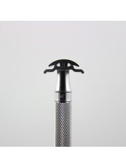 Edwin Jagger Double Edge Stainless Steel Safety Razor Knurled