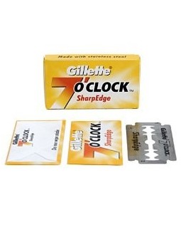 40 Double Edge Blades Gillette 7 o'clock SharpEdge