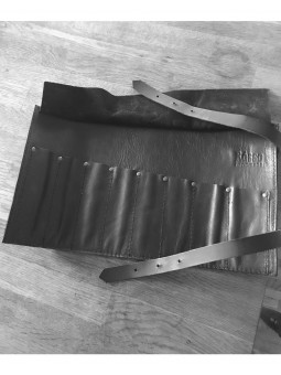 Kai Kasho Leather Black Carry Roll
