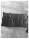 Funda de Cuero Negra Enrrollable para Tijeras Kai Kasho