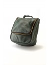Epsilon Militar Green Leather Men's Wash Bag