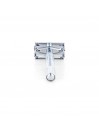 Epsilon Double Edge Butterfly Safety Razor Silver