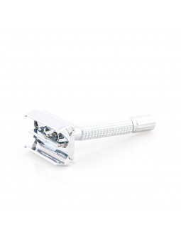 Epsilon Double Edge Butterfly Safety Razor Silver