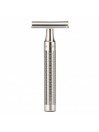 Safety razor MÜHLE, closed foam edge, stainless steel, silver matt
