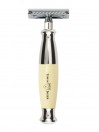 Maquinilla de Afeitar Edwin Jagger R367CR - Marfil, Cromo.