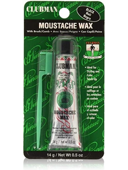 Clubman Pinaud Black Moustache Wax 14g