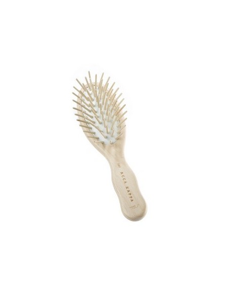 Acca Kappa Natura Beechwood Hairbrush travel-sized