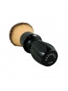 Brocha de Afeitar Tejón Punta Plata Fibra Plissoft Glossy Black 400 24mm Razorock