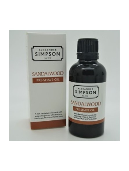 Simpsons Sandalwood Pre Shave Oil 50ml