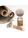 Mühle ROCCA Shaving Set Silvertip Stainless Steel Birch Bark