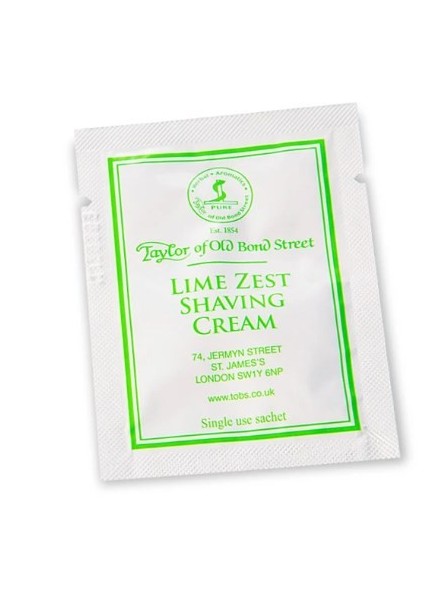 Taylor Of Old Bond Street Lime Zest Shaving Cream Sample 5ml