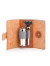 Mühle Brown Travel Shaving Set Shaving Brush & Fusion Razor
