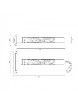 Mühle Unisex Safety Razor Companion with Cotton Strap Stone