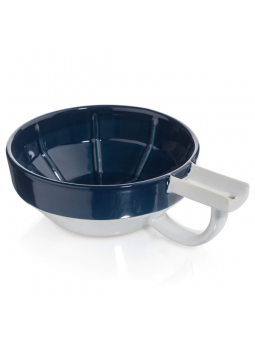 Bol de afeitar Fine Accoutrements Azul y Blanco