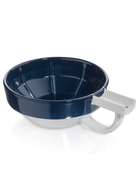 Bol de afeitar Fine Accoutrements Azul y Blanco