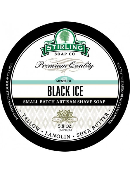 Jabón de Afeitar Black Ice Stirling Soap Co 170ml