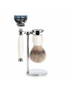Set Afeitado Mühle Brocha Afeitar Tejón Punta Plata, Maquini