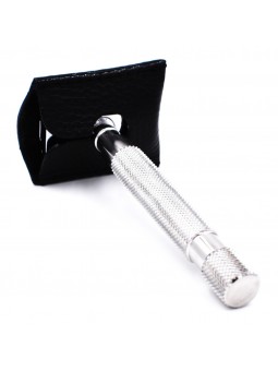 Black Leather Case for Parker Safety Razor