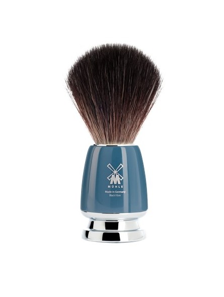 Mühle Shaving Brush Black Fibre M Blue Petrol Serie Rytmo
