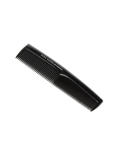 Acca Kappa Black Coarse and Fine Tooth Styling Comb