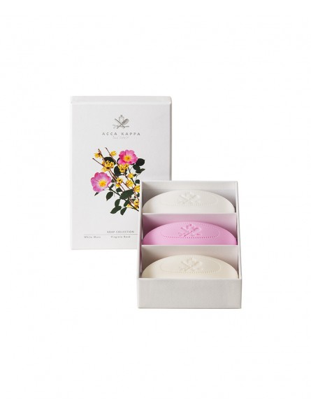 Set de Jabones Musgo Blanco, Virginia Rose y Calycanthus Acc