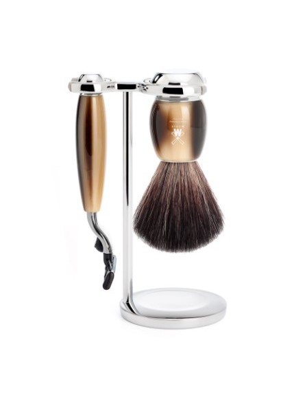 Set Afeitado Mühle Brocha Afeitar Fibra Tejon, Maquinilla Af