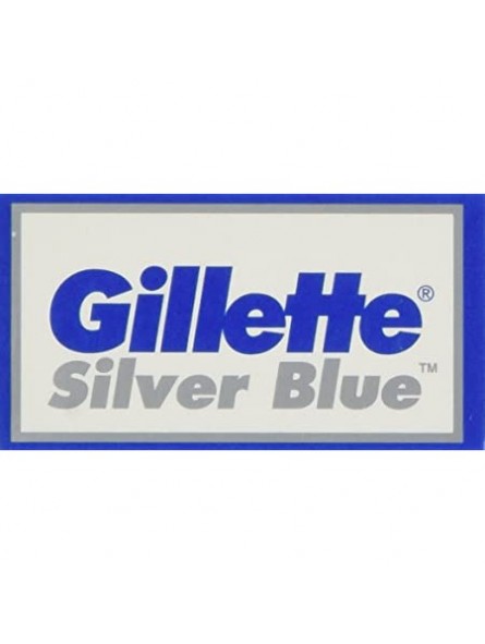 5 Cuchillas de Afeitar Doble Filo Gillette Silver Blue