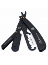 Navaja Barbero Acero Inoxidable Parker SRXBLK Negra