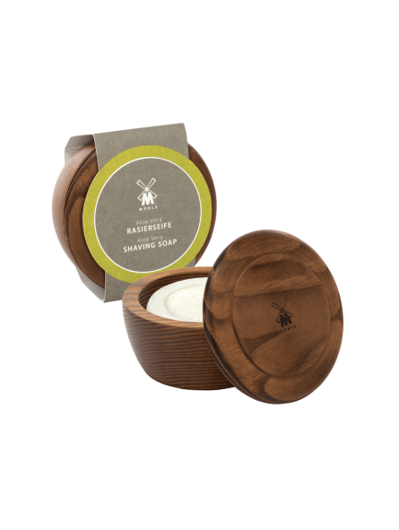 Mühle Aloe Vera Shaving Soap & Wooden Bowl 65gr