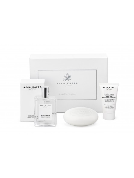 Set de Regalo White Moss con Crema de Manos 75ml Jabón 150gr Acca Kappa