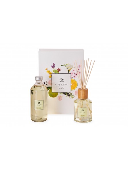 Acca Kappa Mandarin & Green Tea Fragance Set with Diffuser 250ml and Refill 500m
