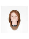 Cabeza Maniquí Cabello Natural 100% 15-18cm