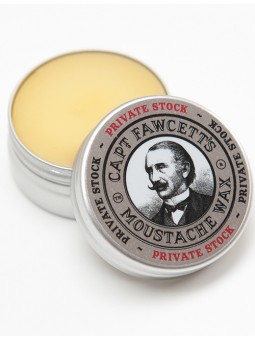 Estuche Cera Bigote Private Stock & Peine Captain Fawcett
