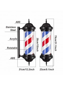 Epsilon Black Classic Barber Pole