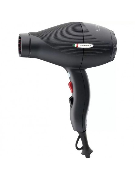 Gamma+ E-T.C Light Matt Black Hairdryer