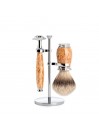 Mühle Stylo Shaving Set Silvertip Shaving Brush & Safety Razor Masur Birch