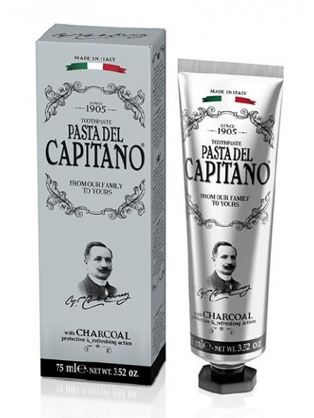 Dentífrico Pasta del Capitano 1905 Carbón Acitvo 75ml