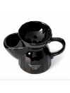 Taylor of Old Bond Street Black Victorian Ceramic Shaving Scuttle