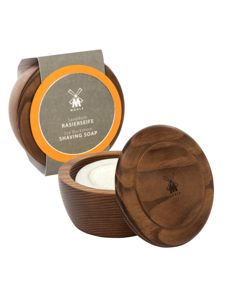 Mühle Sea Buckthorn Shaving Soap & Wood Bowl 65gr
