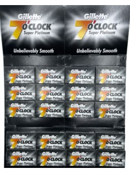 100 Cuchillas Gillette 7 o'clock Super Platinum Black