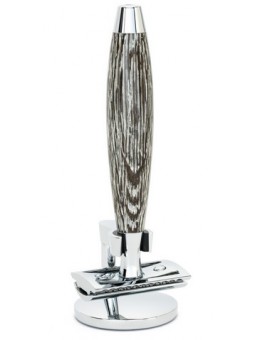 Set de afeitado MÜHLE Silvertip Fiber®, maquinilla de afeitar clásica, mango de 