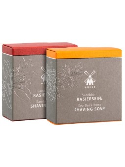 MÜHLE Sea Buckthorn and Sandalwood Shaving Soap Duo