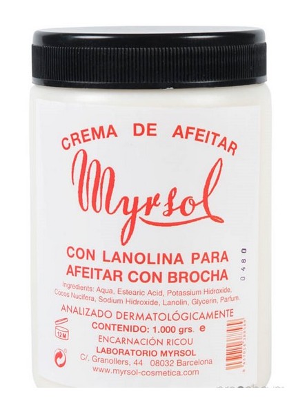 Crema de Afeitar Myrsol 1Kg